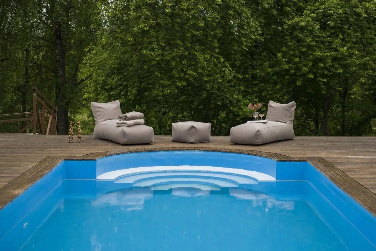 Sittsäck solsäng - solsäng Riviera Cacao-Bean bags-Slowdown