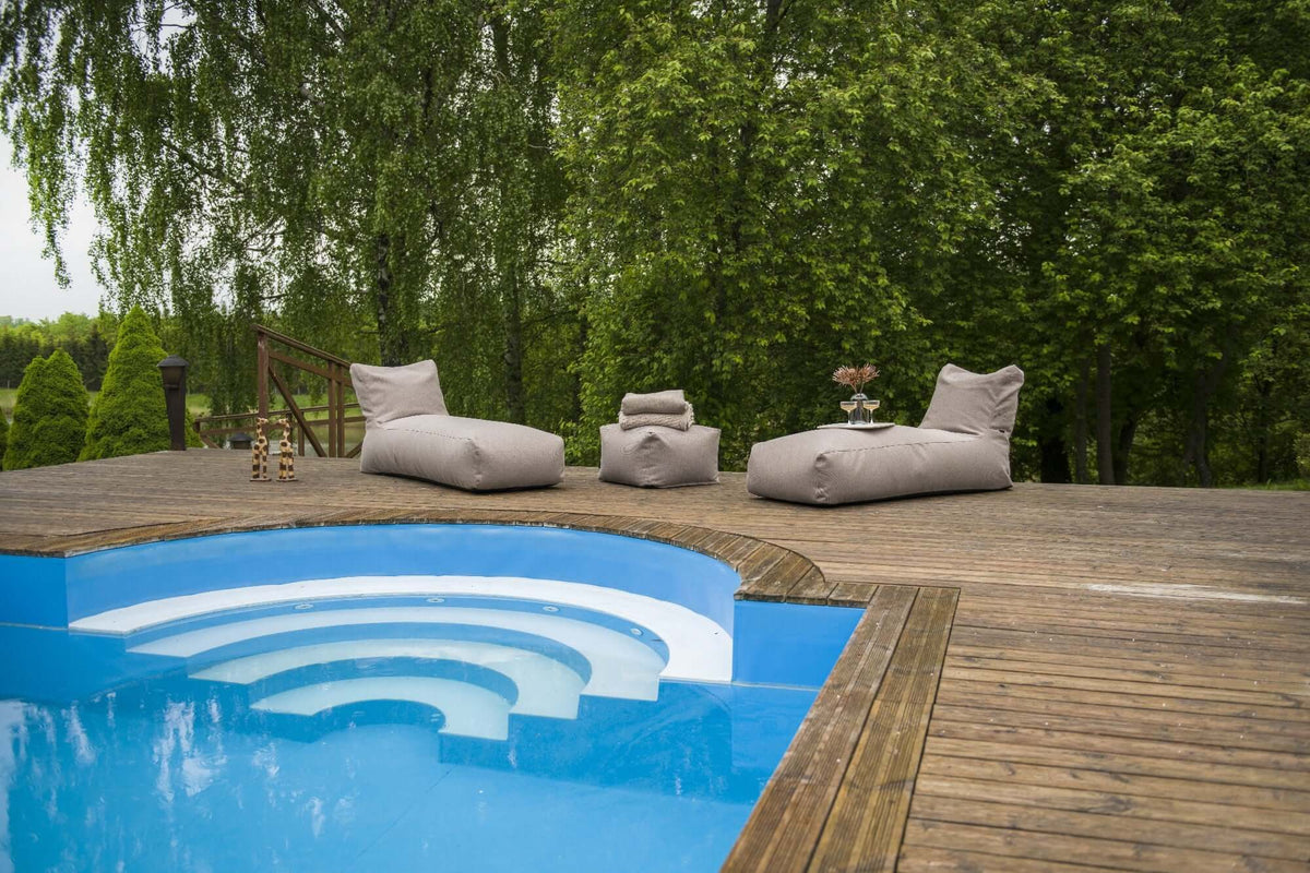 Sittsäck solsäng - solsäng Riviera Cacao-Bean bags-Slowdown