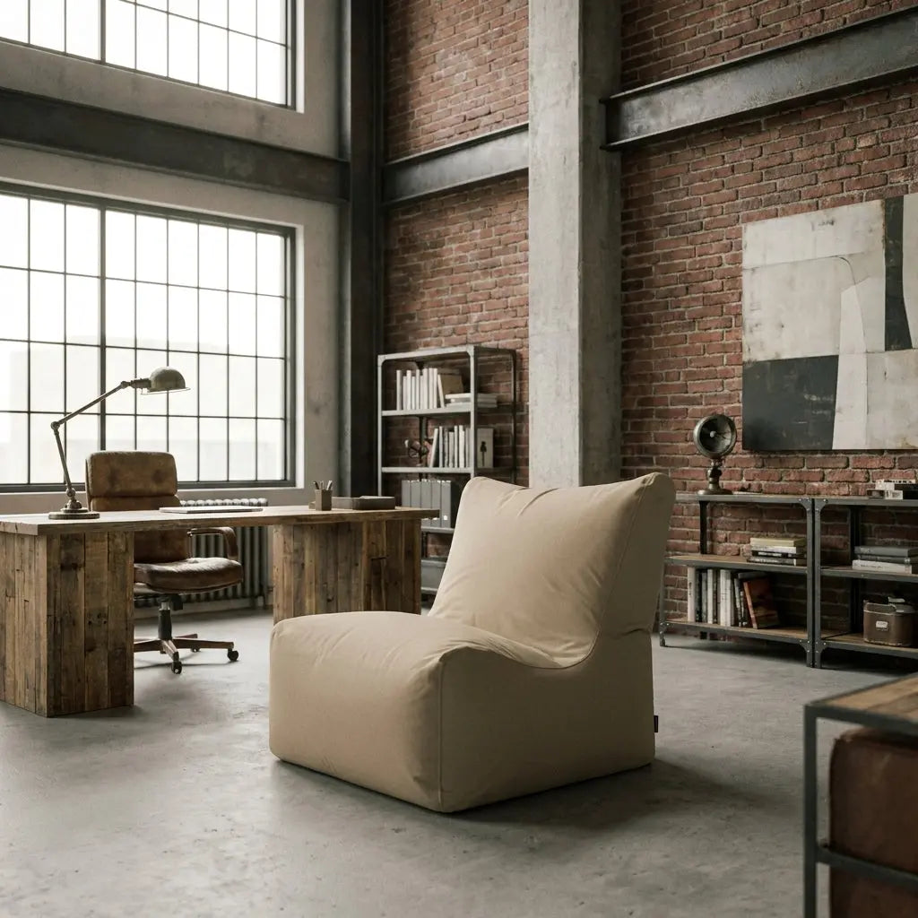 Sittsäck Fåtölj Seat 100 OX Beige SLOWDOWN