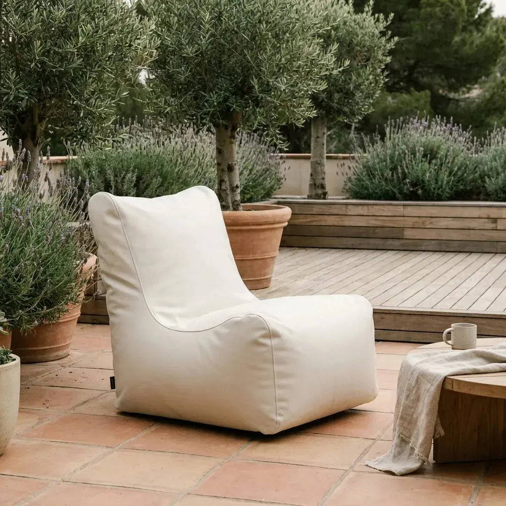 Sittsäck Fåtölj Seat Outside White SLOWDOWN