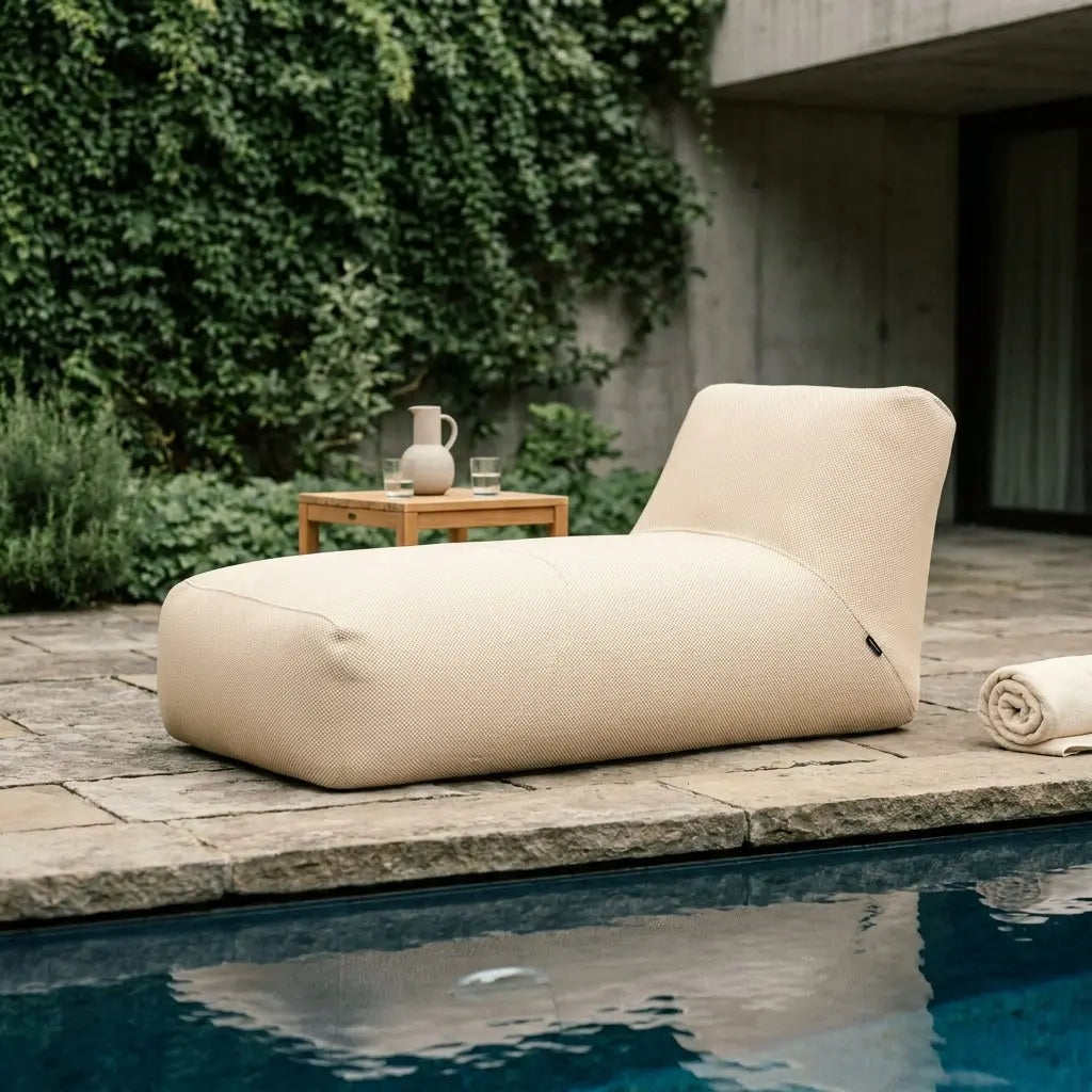 Sittsäck Tube 100 Dagbädd Capri Beige SLOWDOWN