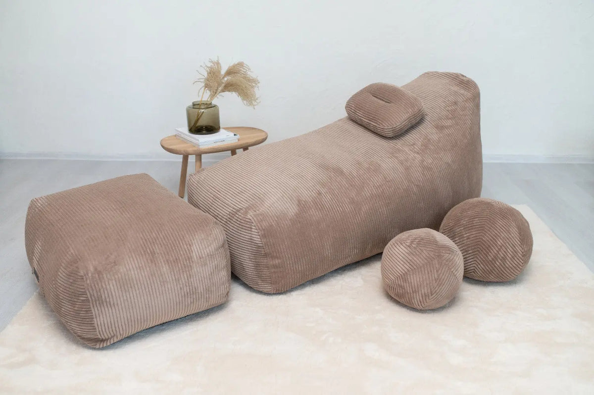 Fåtölj Sittsäck Snug Long 130 Waves Sand-Bean bags-Slowdown