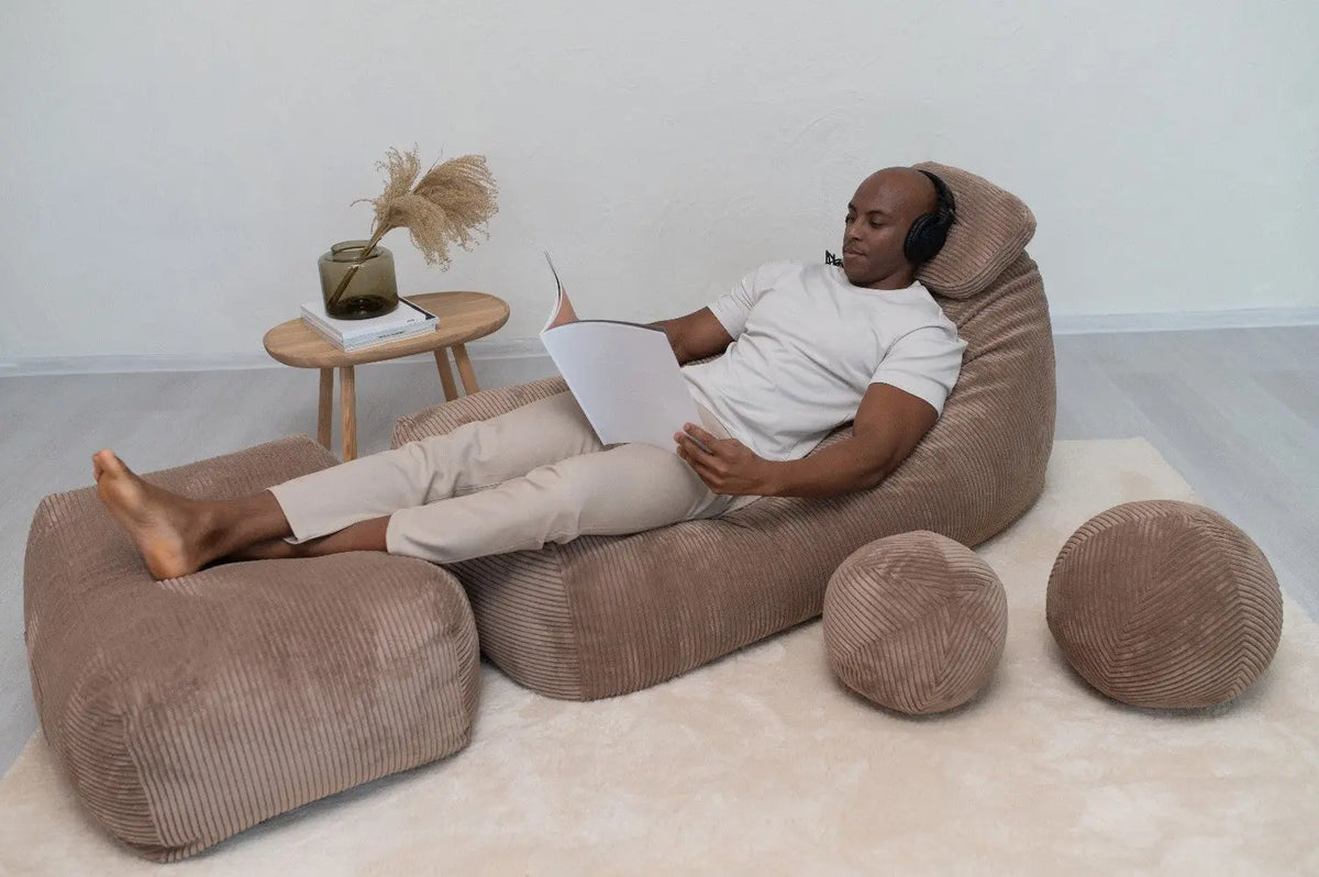 Fåtölj Sittsäck Snug Long 130 Waves Sand-Bean bags-Slowdown