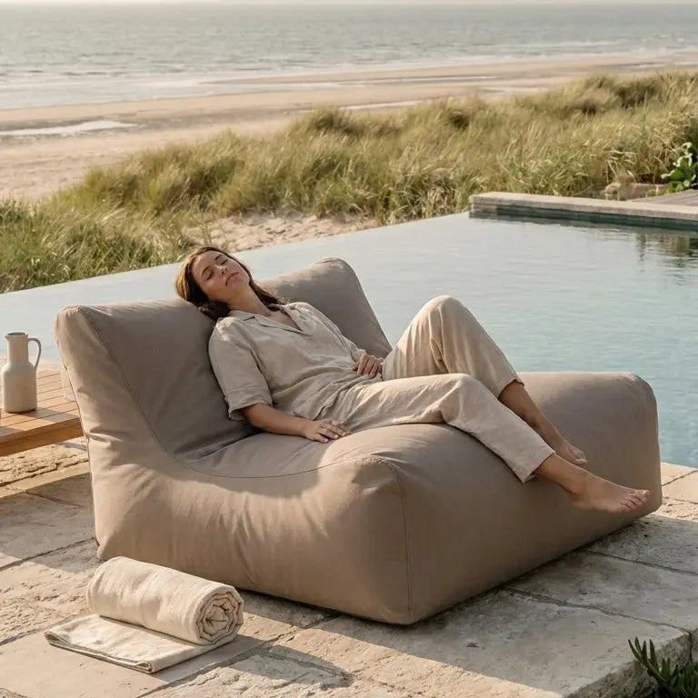Sittsäck Soffa Lounge Colorin Taupe SLOWDOWN