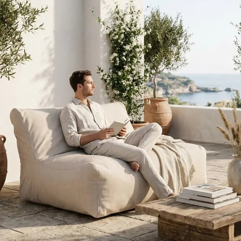 Sittsäck Soffa Lounge Riviera Beige SLOWDOWN