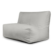 Sittsäck Soffa Seat Teddy White Grey SLOWDOWN