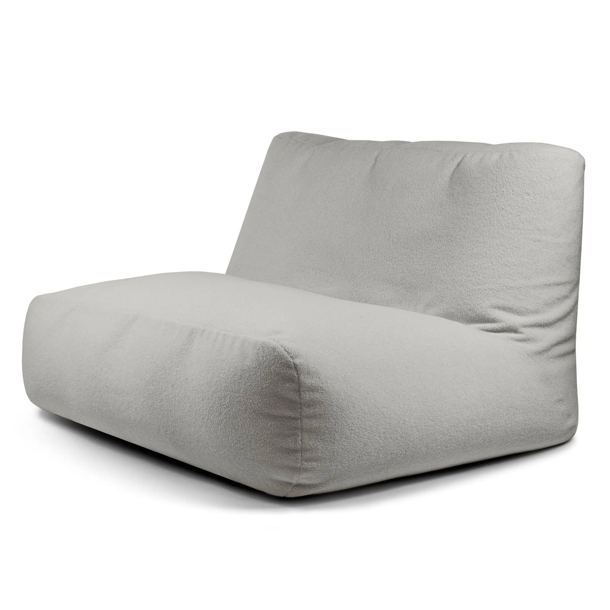 Sittsäck Soffa Tube Teddy White Grey SLOWDOWN