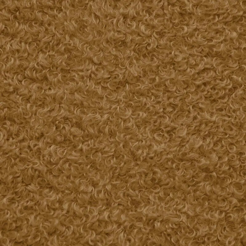 1me camel teddy sittsäck OEKO-TEX tyg med mjuk och fluffig struktur i camel-färg.
