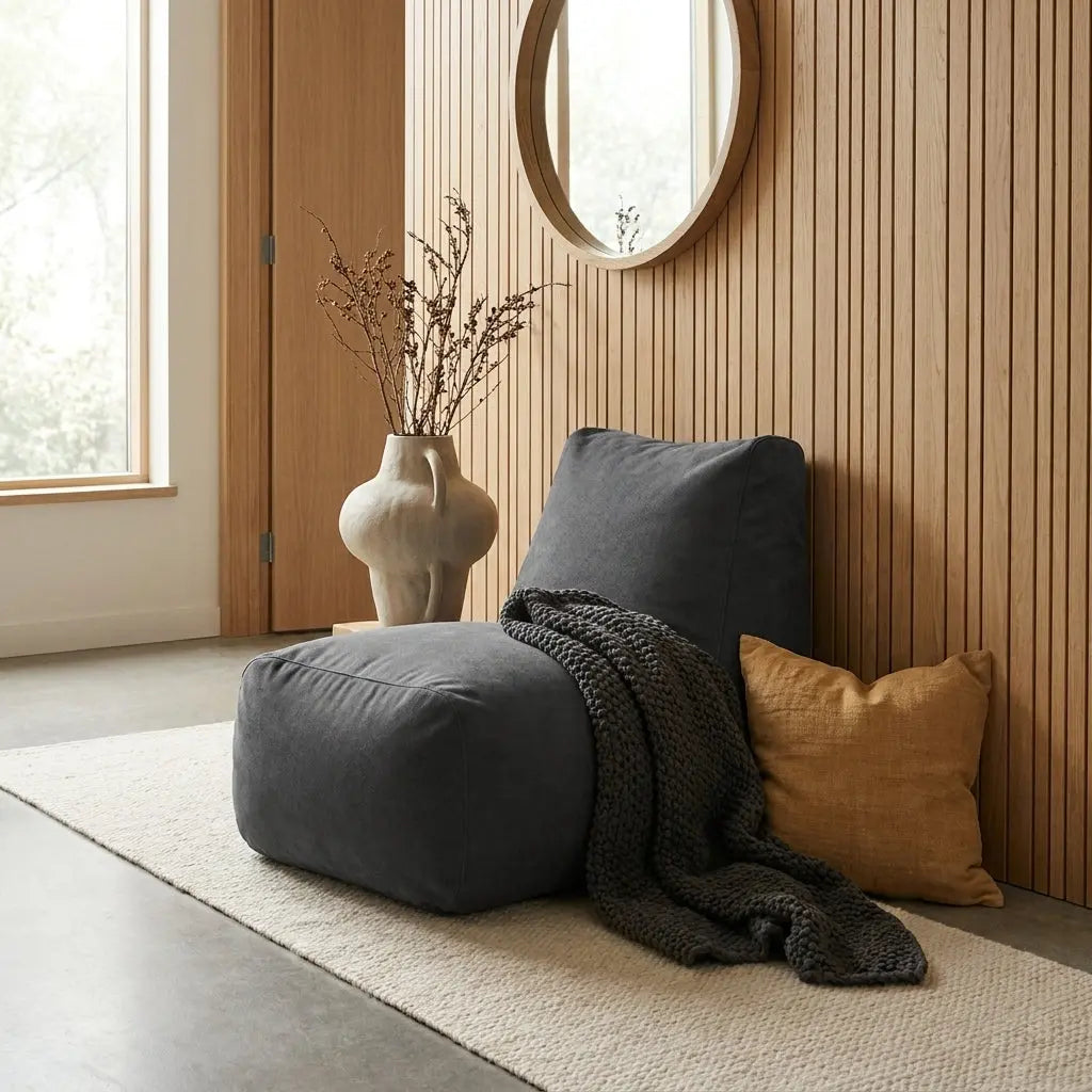 Sittsäck Tube Barcelona Dark Grey SLOWDOWN