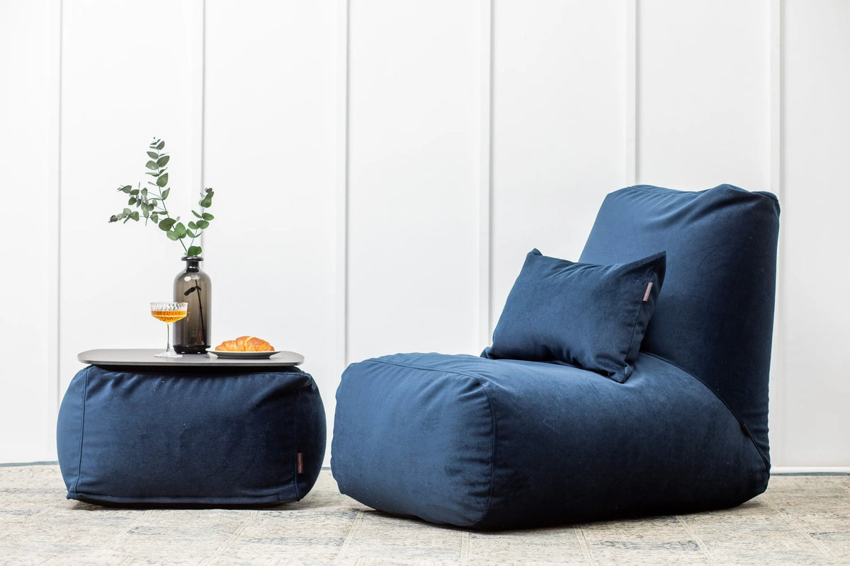 Sittsäck Tube Barcelona Navy-Bean bags-Slowdown