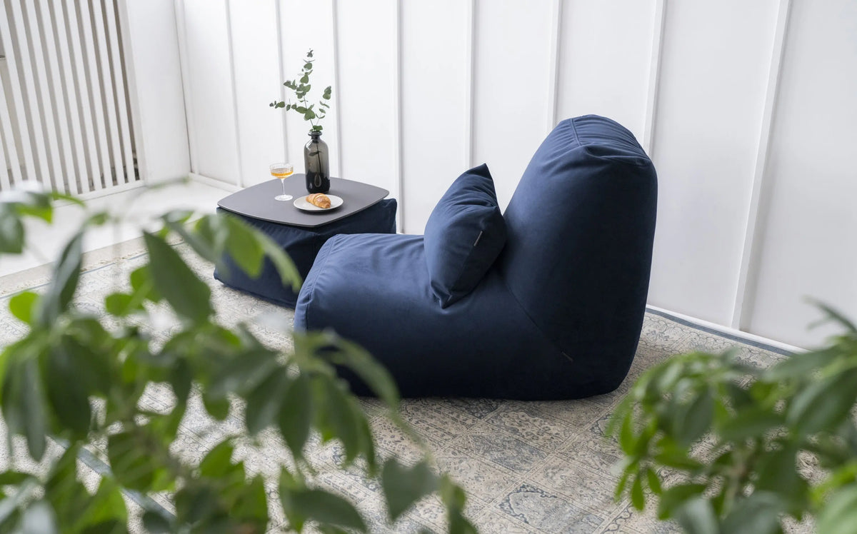 Sittsäck Tube Barcelona Navy-Bean bags-Slowdown