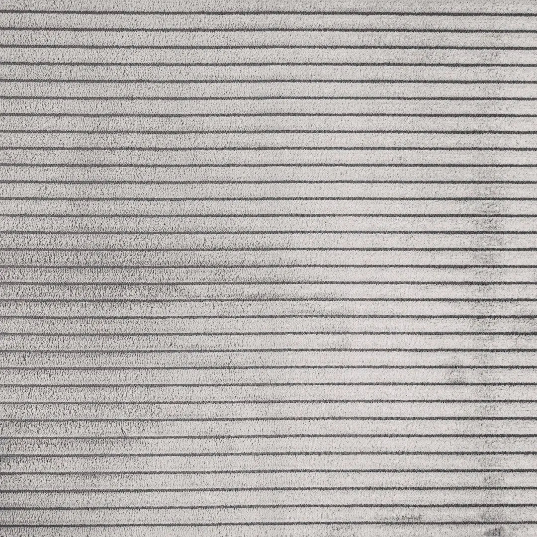 Grå ribbad sittsäck fåtölj med vågigt mönster, Lounge 100 Waves White Grey.