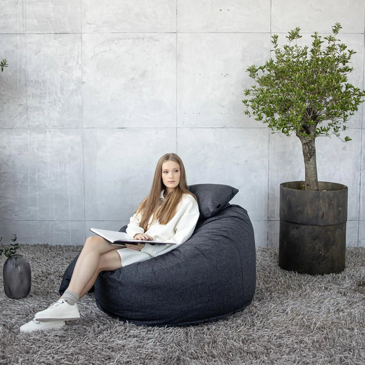 Fåtölj Sittsäck Om 110 Home Light Grey-Fåtöljer OM medium-Slowdown
