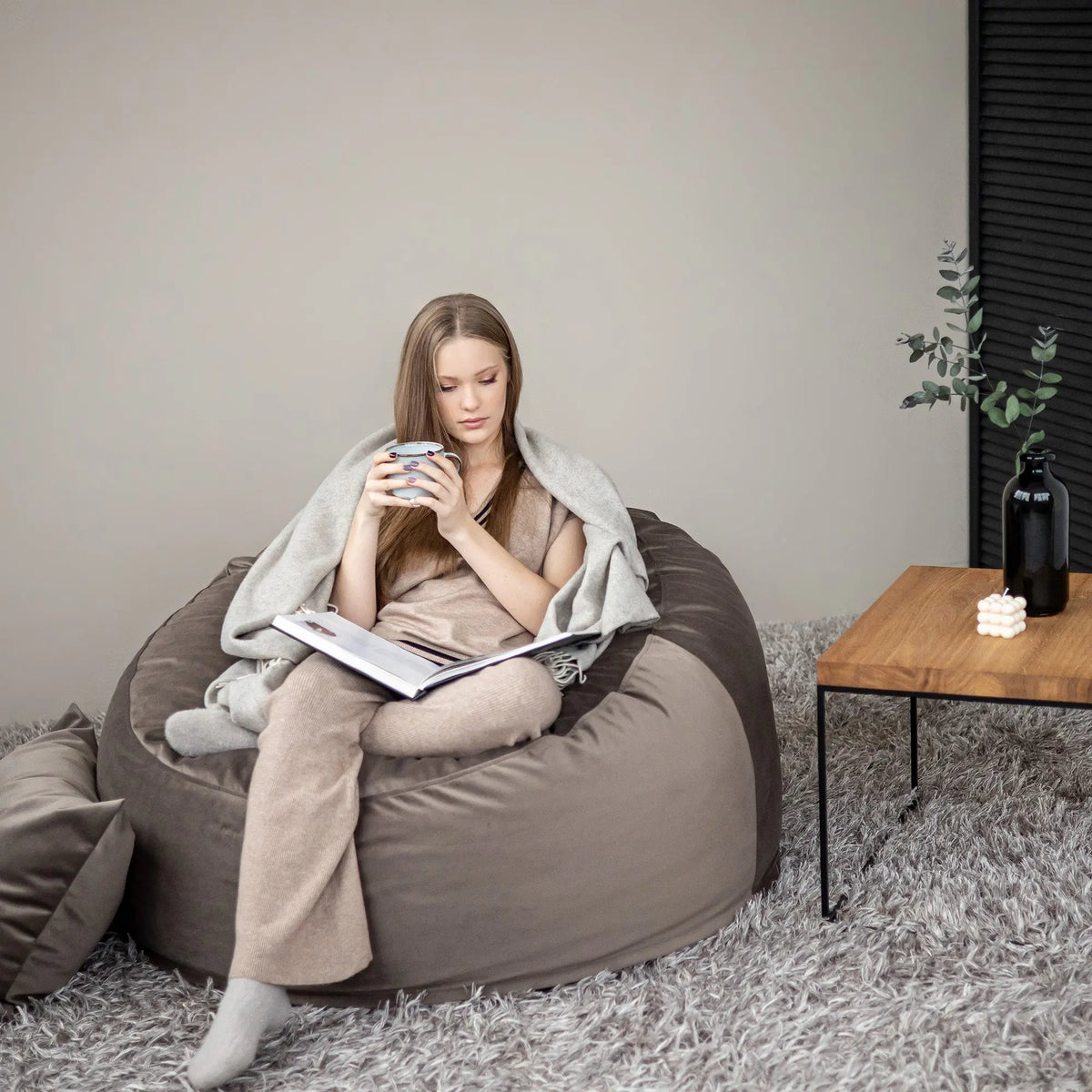 Fåtölj Sittsäck Om 110 Barcelona Taupe-Fåtöljer OM medium-Slowdown