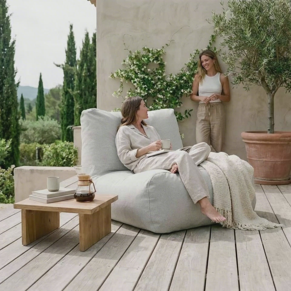 Ladda video: Sittsäck Tube 100 Riviera Beige
