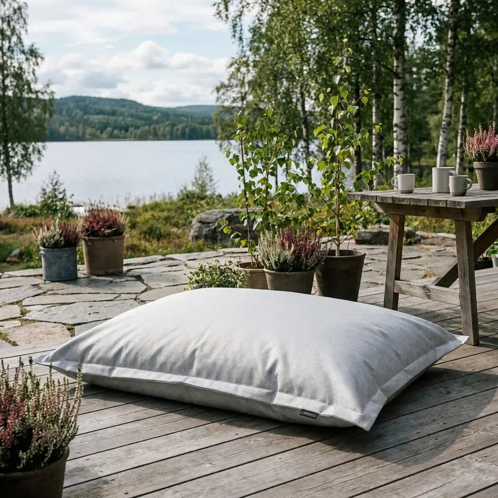 4me Riviera OEKO-TEX ® sittsäck för både inom och utomhus Light grey SLOWDOWN