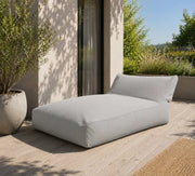 sittsäck solsäng Dunẽs White Grey SLOWDOWN
